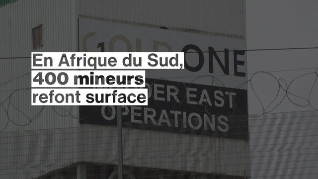 Quatre cents mineurs sud-africains refont surface après quatre jours sous terre