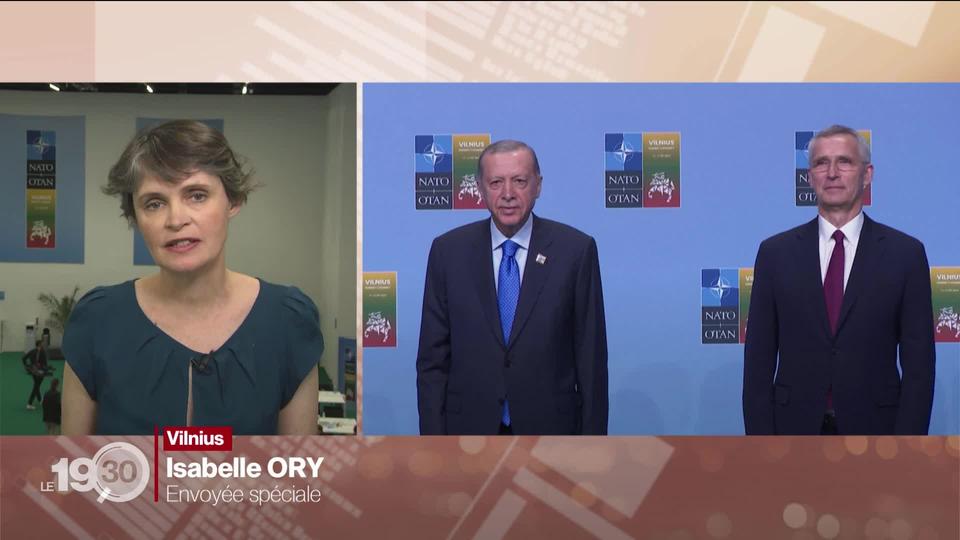 Recep Tayyip Erdoğan souhaite stabiliser les relations diplomatiques et économiques de la Turquie avec l'Union européenne. L'analyse d'Isabelle Ory, envoyée spéciale à Vilnius