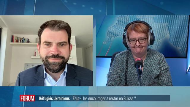 La présence en Suisse des réfugiés ukrainiens est-elle durable? Débat entre Natalie Imboden et Damien Cottier