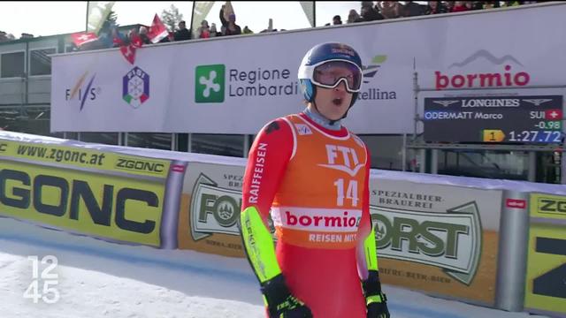 Ski alpin: Marco Odermatt termine une année de haut vol par une victoire écrasante au super-G de Bormio