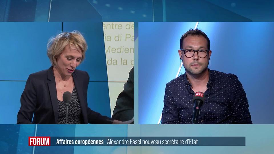 Alexandre Fasel est élu au poste de secrétaire d'Etat du Département fédéral des affaires étrangères