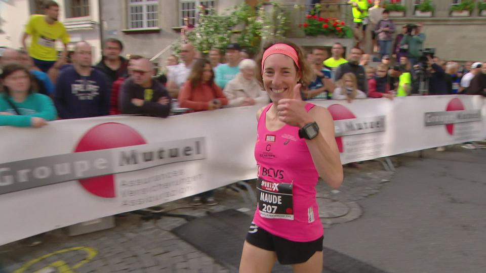 Victoire de Maude Mathys à Morat-Fribourg en 2017