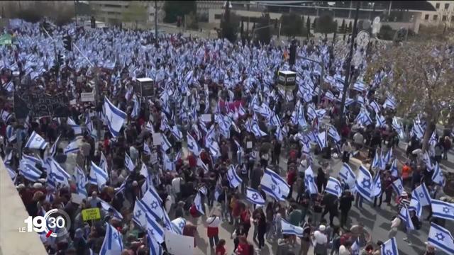 En Israël, les manifestations ne faiblissent pas contre la réforme judiciaire du gouvernement de Benjamin Netanyahu