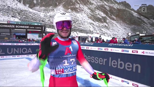 Sölden (AUT), slalom géant messieurs, 1re manche: Thomas Tumler (SUI) dans le top-15 de la première manche