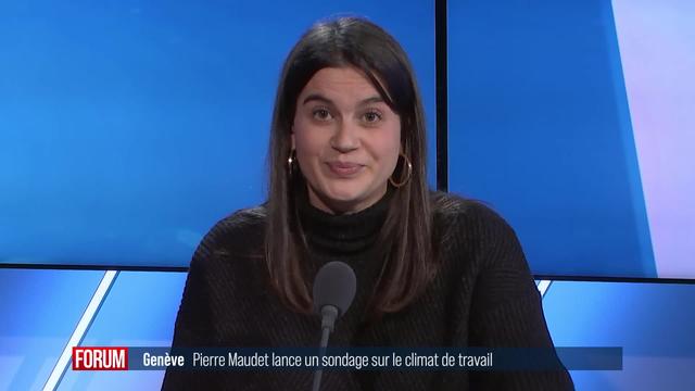 Une analyse du climat de travail sera menée au sein du Département de Pierre Maudet