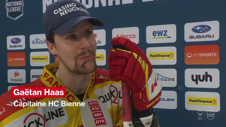 National League: "On a travaillé et on a été récompensé" (Gaëtan Haas - Bienne)