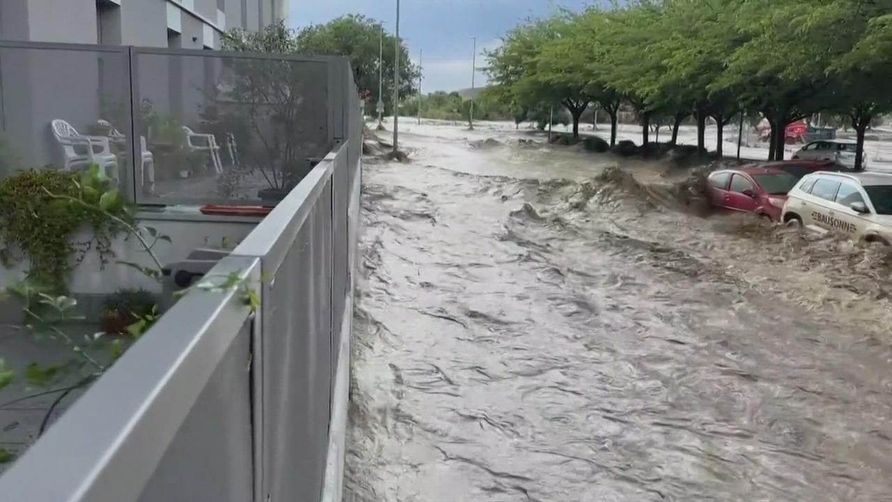 La ville de Saragosse en Espagne touchée par des inondations