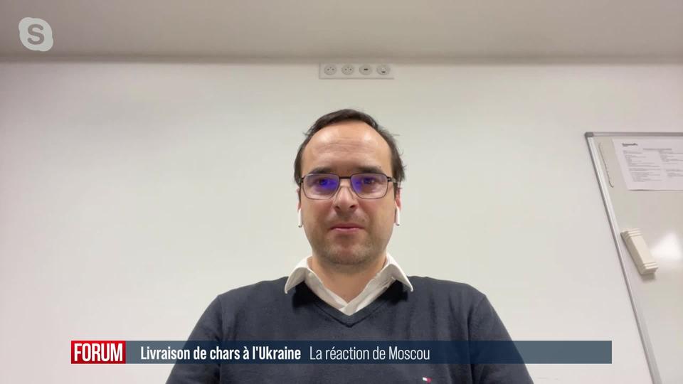 Moscou réagit à la livraison de chars à l'Ukraine: interview de Florent Parmentier