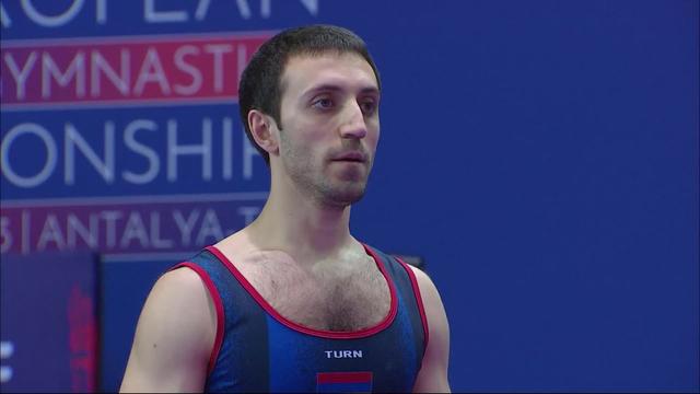 Finales par engins, saut messieurs: l’Arménien Davtyan Artur sacré champion d’Europe de la spécialité