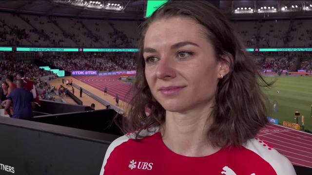 Budapest (HUN), 4x100m dames, finale: les Suissesses à l’interview