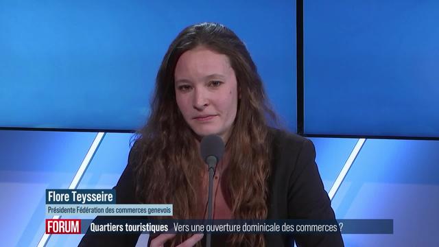 Le Conseil fédéral souhaite une ouverture des magasins touristiques le dimanche: interview de Flore Teysseire