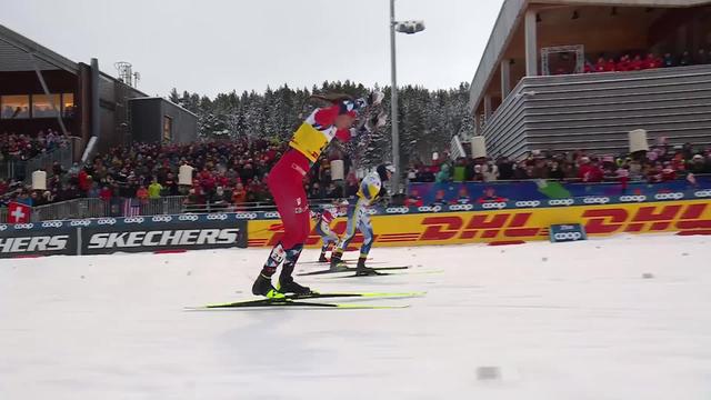 Trandheim (NOR), sprint dames: K.S. Skistad (NOR) victorieuse devant les deux Suédoises L. Svahn et E. Ribom
