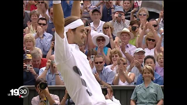 Le tournoi de Wimbledon célèbre Roger Federer, recordman de victoires en simple sur le gazon londonien.