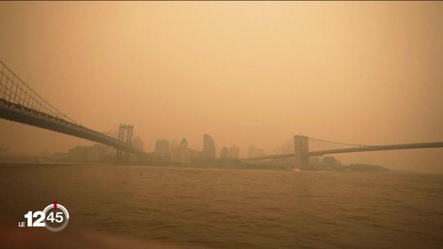 Les fumées des incendies au Canada recouvrent l'Amérique du Nord, à New York la population est invitée à rester chez elle.