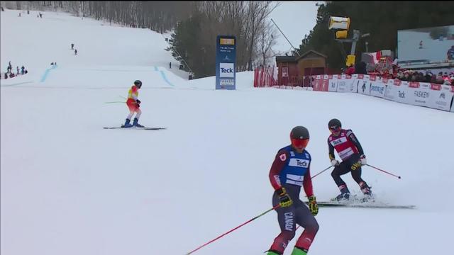 Craigleith (CAN), skicross, messieurs: Jonas Lenherr (SUI) bute en quart de finale