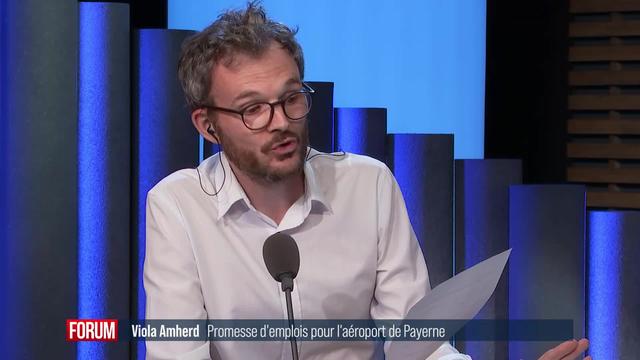 Viola Amherd promet des places de travail à l’aérodrome de Payerne pour compenser les nuisances du F35