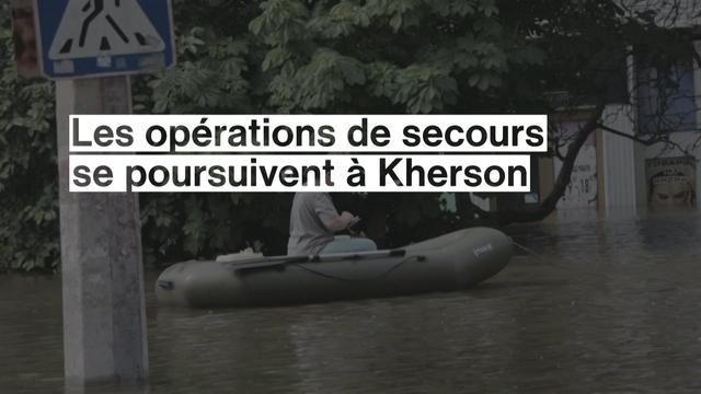 Les opérations de secours se poursuivent à Kherson