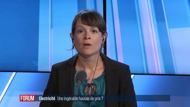 Une hausse du prix de l’électricité de 18 pourcent en Suisse: interview de Laurianne Altwegg