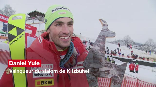 Ski alpin: "Pouvoir regagner à Kitzbühel, c'est totalement incroyable" (Daniel Yule)