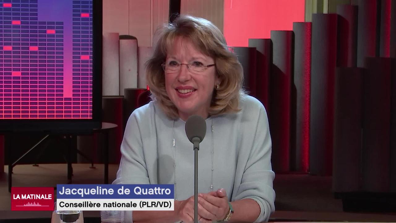L'invitée de La Matinale (vidéo) - Jacqueline de Quattro, conseillère nationale (PLR-VD) favorable à la Loi climat