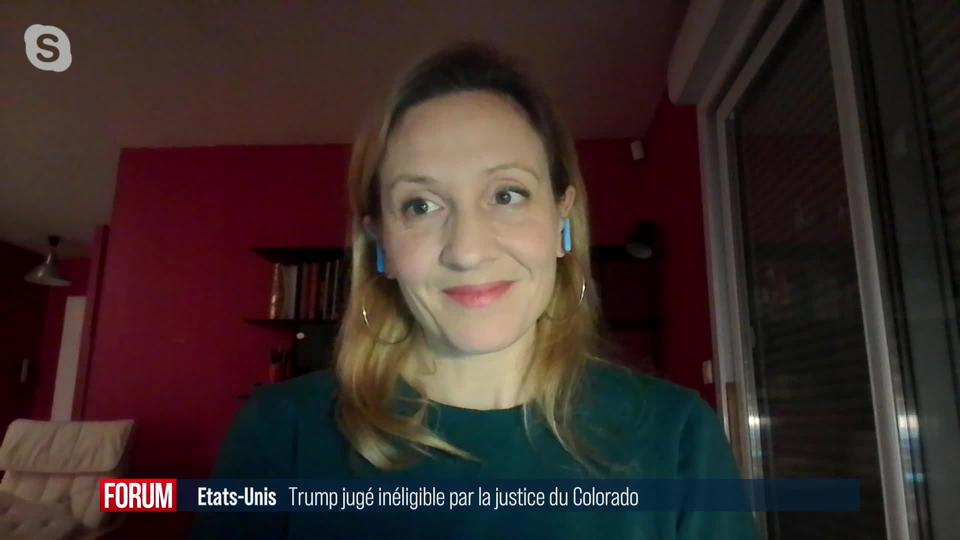 Trump jugé inéligible par la justice du Colorado: interview de Mathilde Philip-Gay