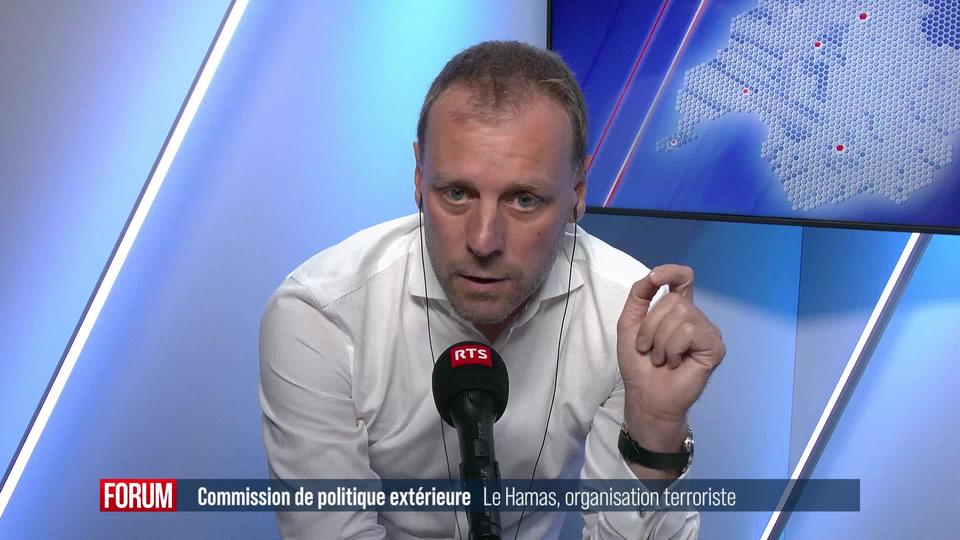 Une commission du National veut interdire le Hamas: interview de Fabien Fivaz