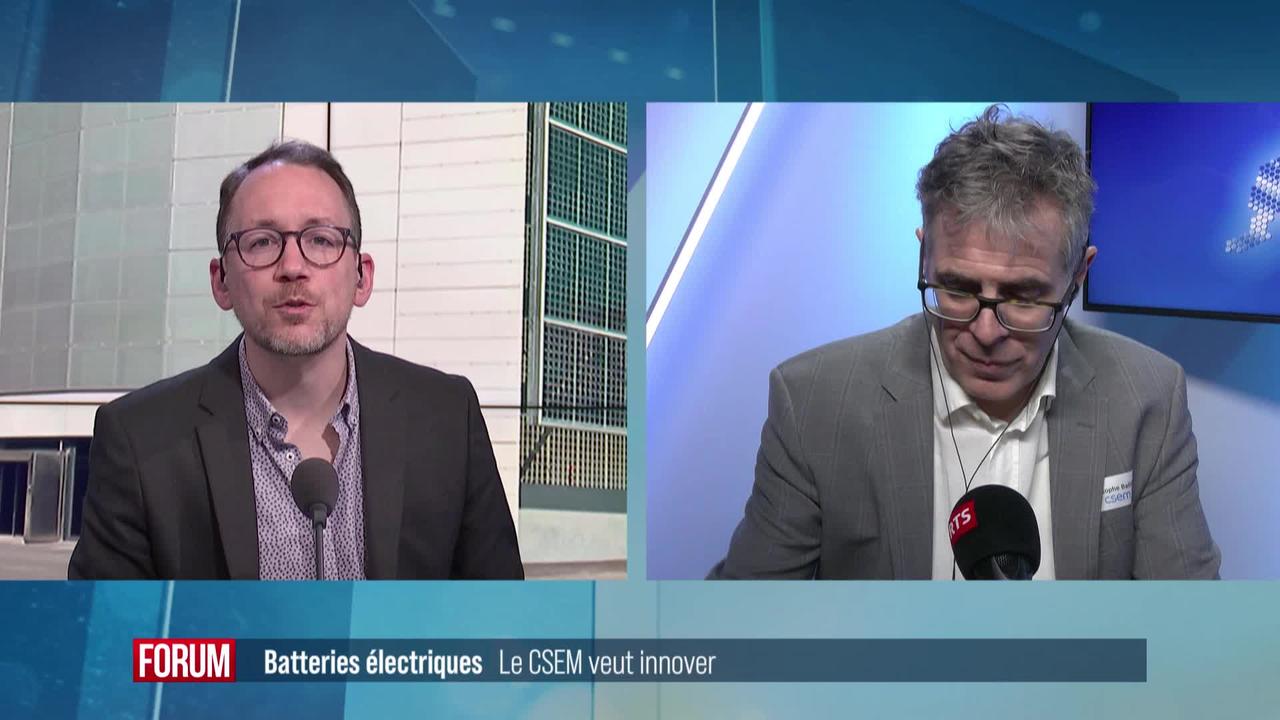 Inauguration d’un nouveau centre d'innovation dans le domaine des batteries à Neuchâtel: interview de Christophe Ballif