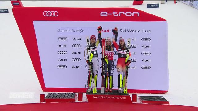 Ski alpin, Mlyn (CZE), slalom dames: nouveau podium pour Wendy Holdener (SUI), victoire de Mikaela Shiffrin (USA)