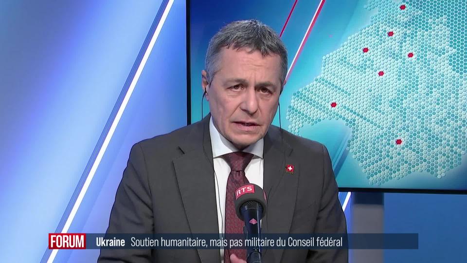 Le Conseil fédéral débloque 140 millions de francs pour aider l’Ukraine: interview d'Ignazio Cassis