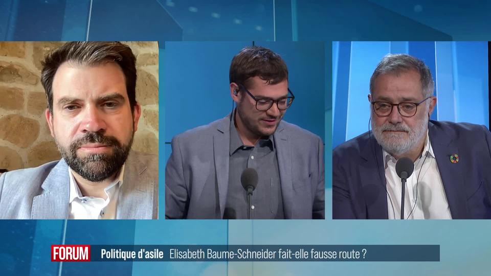 La politique d'asile d'Elisabeth Baume-Schneider divise: débat entre Damien Cottier et Carlo Sommaruga