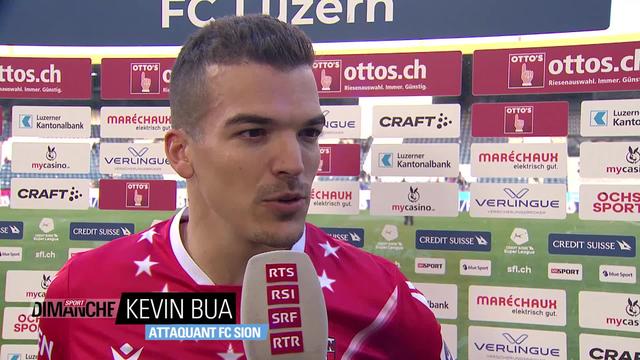 Football - Super League : Kevin Bua (attaquant FC Sion) à l'interview