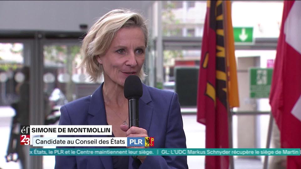 La réaction de Simone de Montmollin, réélue au Conseil national