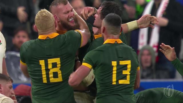1-2 finale, Angleterre – Afrique du Sud (15-16): les Springboks renversent la rencontre au bout du suspens et rejoignent les All Blacks en finale