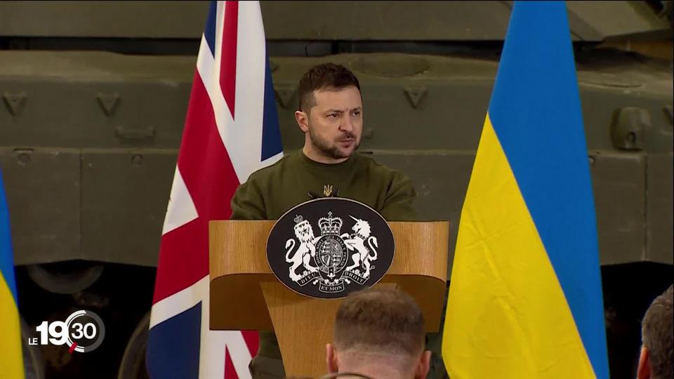 Le président ukrainien a entamé une tournée européenne à Londres et Paris avant de se rendre à Bruxelles demain