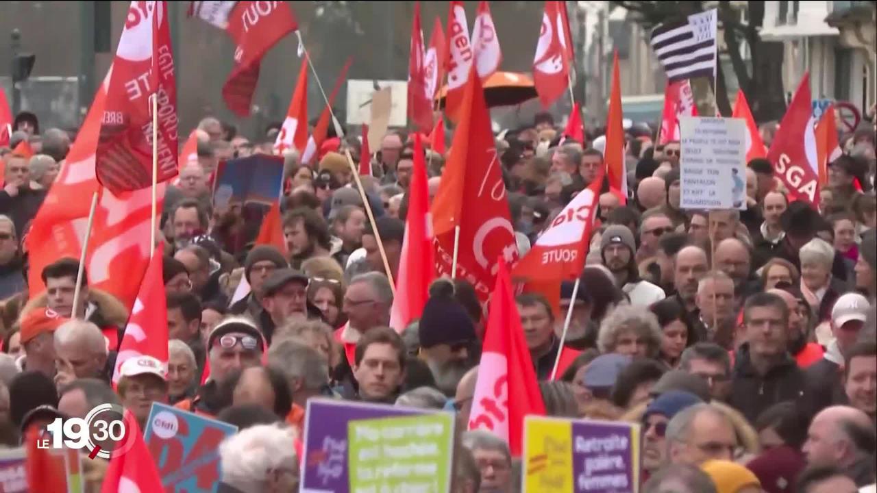Forte mobilisation en France pour cette 6ème journée de manifestations contre la réforme des retraites