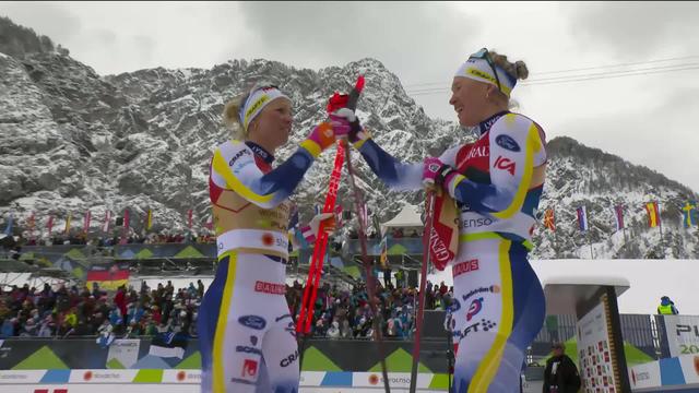 Planica (SLO), sprint par équipe dames: la Suède s'adjuge le titre, les Suissesses terminent 5èmes