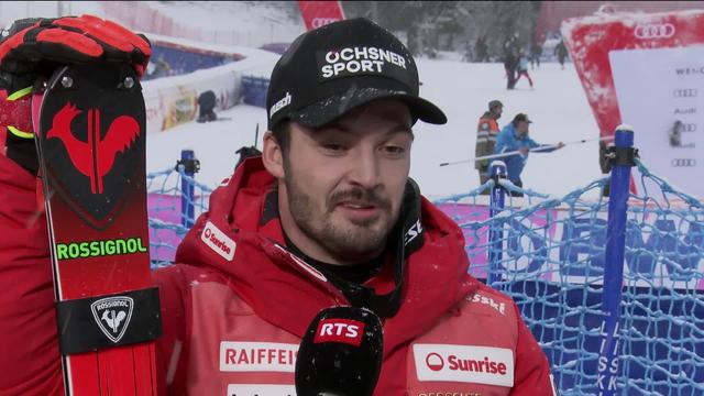 Wengen (SUI), slalom messieurs, 2e manche: l'interview de Loic Meillard (SUI) après sa 2e place