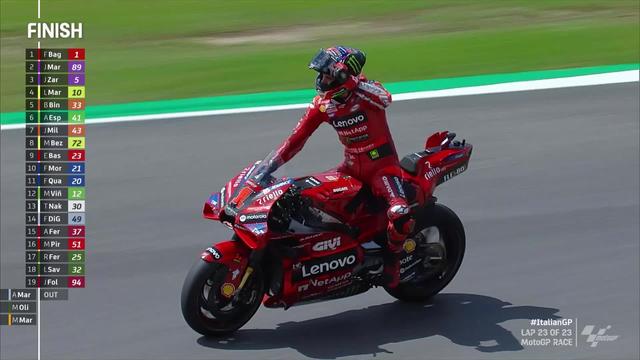 GP d'Italie (#6), MotoGP: 3e victoire de la saison pour Francesco Bagnaia (ITA)