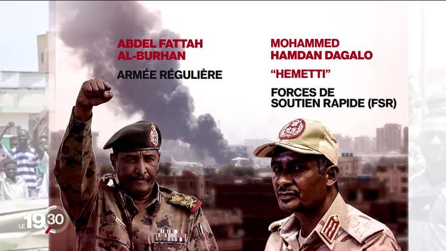 Le Soudan est la proie de violents combats entre les partisans de deux généraux rivaux qui se disputent le pouvoir