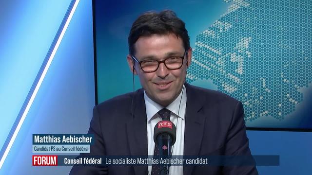 Matthias Aebischer (BE) s'exprime sur sa candidature à la succession d'Alain Berset au Conseil fédéral