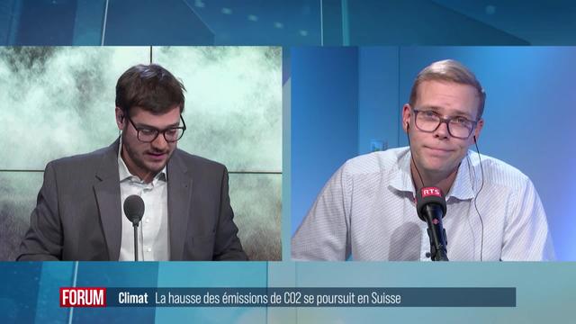 Climat: la hausse des émissions de CO2 se poursuit en Suisse