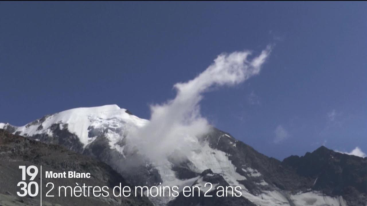 Le Mont Blanc a perdu plus de 2 mètres en 2 ans