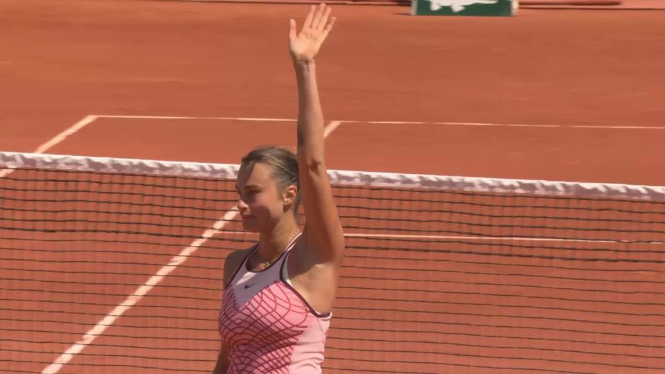 1er tour, M. Kostyuk (UKR) - A. Sabalenka (3-6, 2-6): Sabalenka s'impose en 2 sets