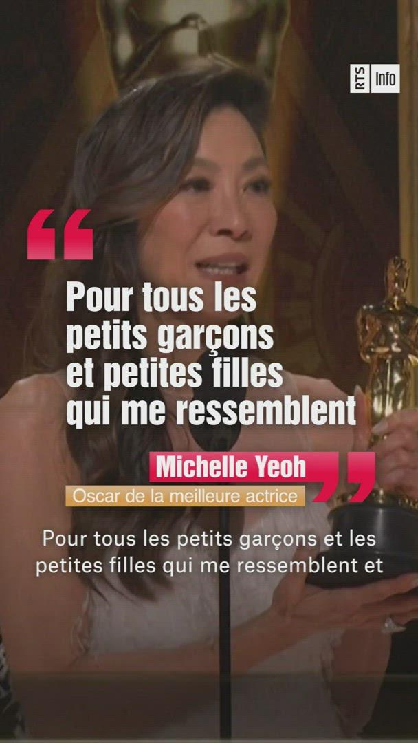 Le discours de Michelle Yeoh au moment de recevoir son Oscar