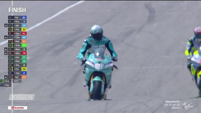 MotoE, GP d'Allemagne: le parcours de Krummenacher (SUI)