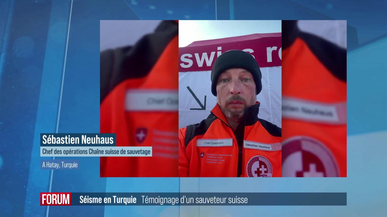 Le témoignage d'un sauveteur suisse après le séisme en Turquie: interview de Sébastien Neuhaus