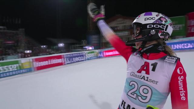 Flachau (AUT), slalom dames, 2e manche: Aline Danioth (SUI)