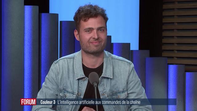 L'intelligence artificielle aux commandes de la chaîne Couleur 3: interview d’Antoine Multone