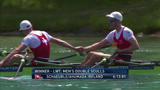 Bled (SLO), finale messieurs Double Sculls: les Suisses sur le toit de l’Europe !