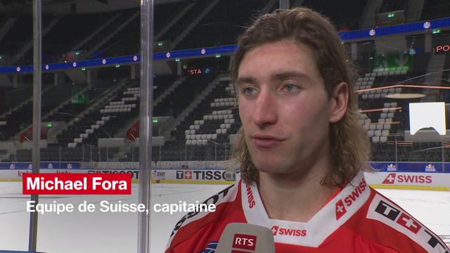 Hockey: "On a bien joué surtout les 2 premiers tiers" (Michael Fora, après la défaite 6-5 contre la Finlande)